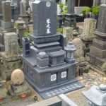 萩市越ヶ浜中善寺にて墓石建立工事を行いました。