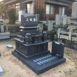 萩市地域墓地にて洋墓の建立工事を行いました。